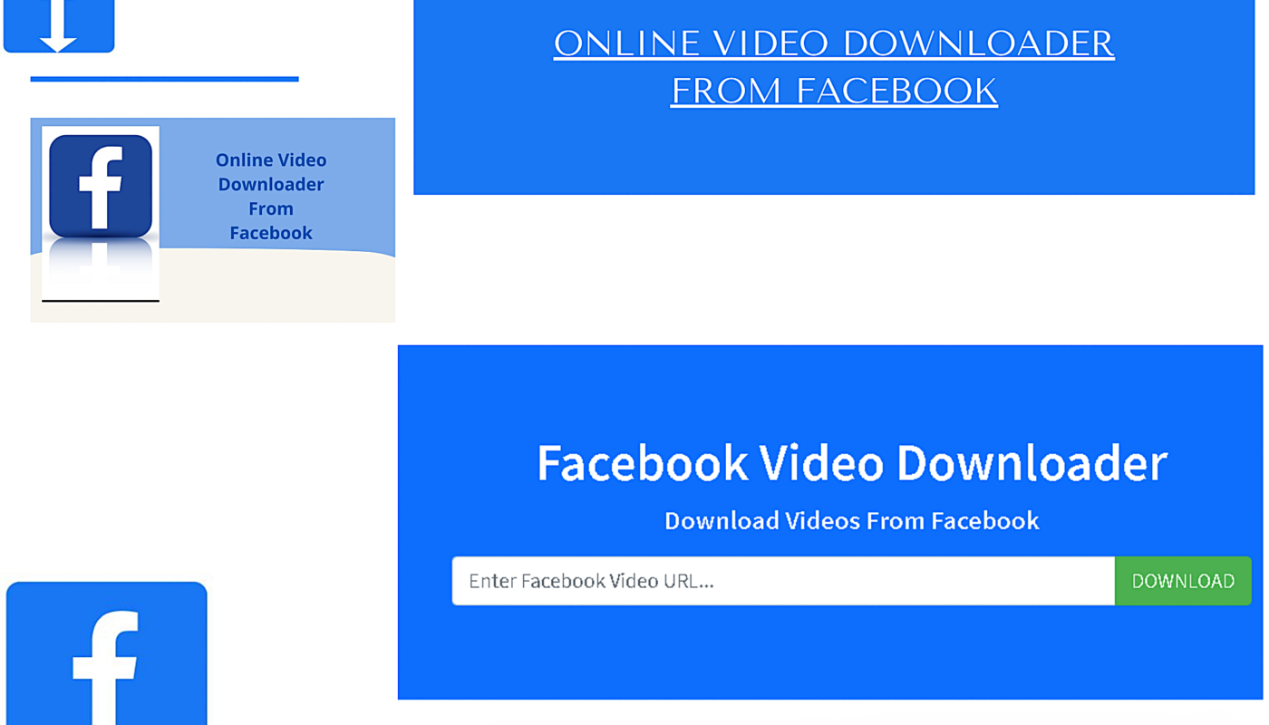 online Facebook video downloader